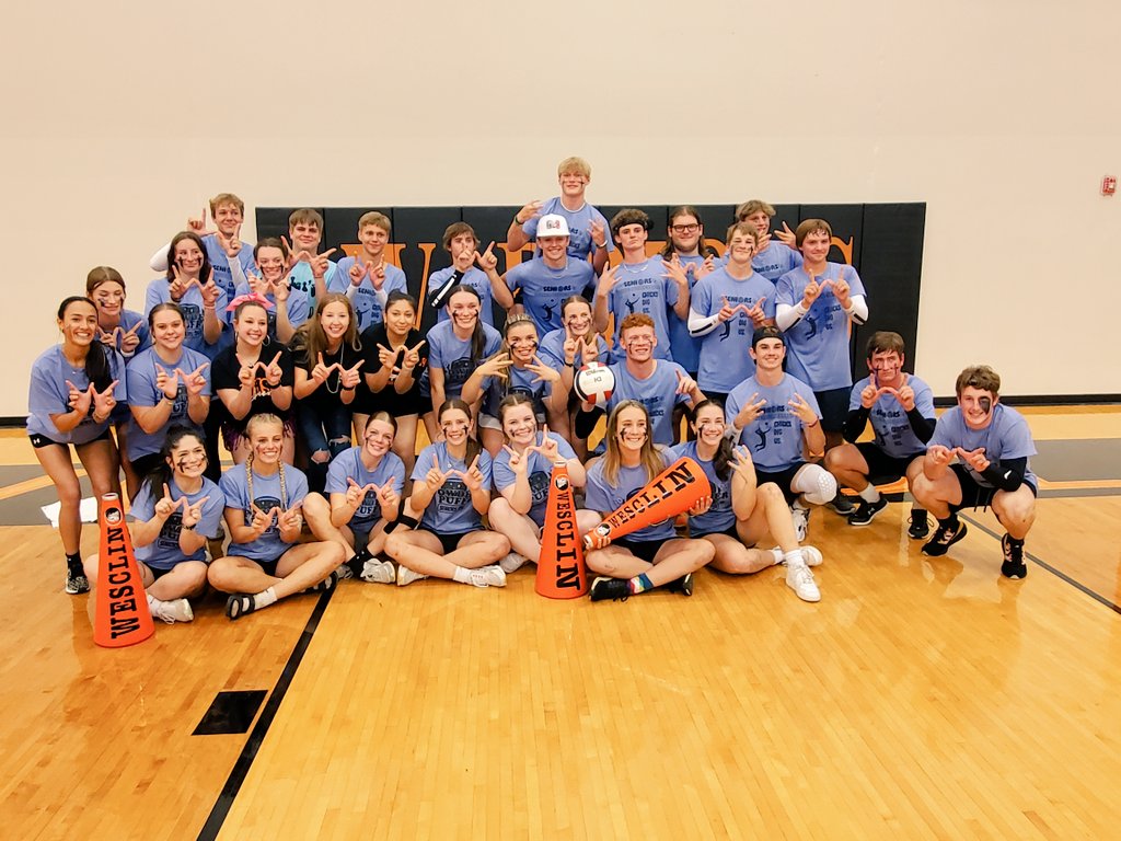 Way to go Seniors!  Powder puff football and power volleyball champions!