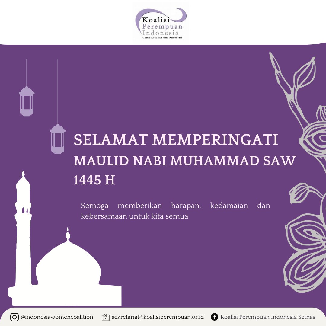 Selamat memperingati Maulid Nabi Muhammad SAW 1445 H

#MaulidNabi 
#MaulidNabi1445H