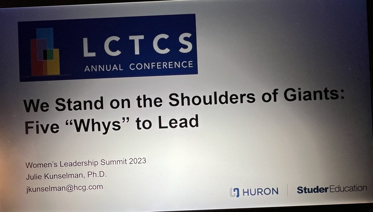 JulieKunselman's tweet photo. Grateful to represent @Huron @StuderEducation at #LCTCS 2023 @golctcs Women’s Leadership Summit with a room full of difference-makers who just happen to be women… Our future in Louisiana is bright for closing the gender leader gap. https://t.co/vbsocZqdVN