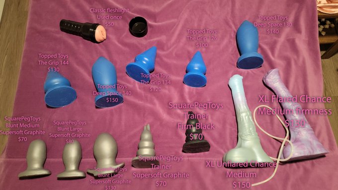 hey y’all im not on track to make rent this month, im selling toys and giving discounted OF subs. or