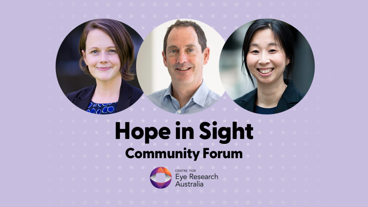 Centre for Eye Research Australia (@eyeresearchaus) on Twitter photo Join us #WorldSightDay Oct 12 at our 1st twilight Community Forum to learn about the latest IRD & gene therapy research.
Book your place for this free event at <a href="/Library_Vic/">State Library Vic</a> with expert panelists Prof Keith Martin, A/Prof <a href="/DrLaurenAyton/">A/Prof Lauren Ayton</a> & Dr Sandy Hung: ow.ly/oe9450PQtS1 Join us #WorldSightDay Oct 12 at our 1st twilight Community Forum to learn about the latest IRD & gene therapy research.
Book your place for this free event at <a href="/Library_Vic/">State Library Vic</a> with expert panelists Prof Keith Martin, A/Prof <a href="/DrLaurenAyton/">A/Prof Lauren Ayton</a> & Dr Sandy Hung: ow.ly/oe9450PQtS1