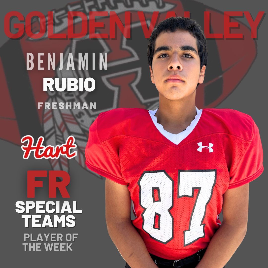 HartHSFootball's tweet photo. Freshman Players of the Week 🔥Golden Valley #gohartorgohome https://t.co/HQ62A4zoE0