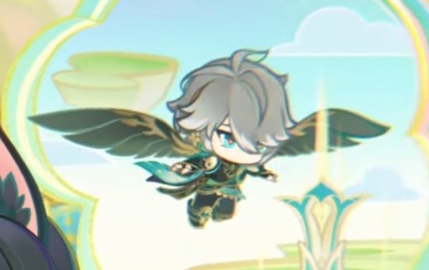 dailyalhaitham's tweet photo. it's a birb, it's a plane, no, it's alhaitham! https://t.co/v2PlYpVmZA