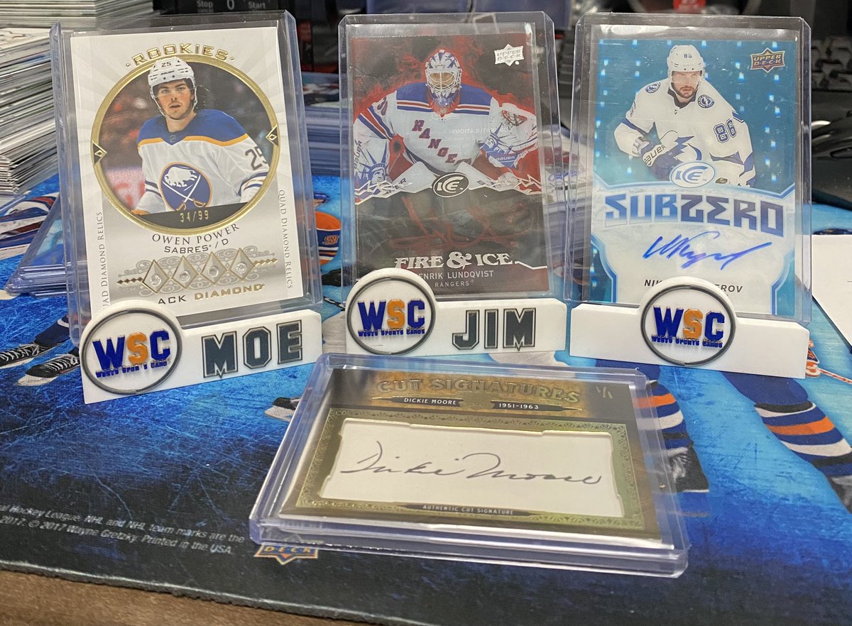 westsportscards's tweet photo. Massive #wscbreak #wschugehits

#owen #power quad diamond rc
 
 @BuffaloSabres 
#lundquist @NYRangers 

#break cash #bounty won $750+ 150+85+1000-total #profitsharing on this break is $1985 or 31% of the break!

#whoshareslikewsc

 @UpperDeckHockey @UniversalDst 
@UpperDeckAssist https://t.co/TdvnRj97GK