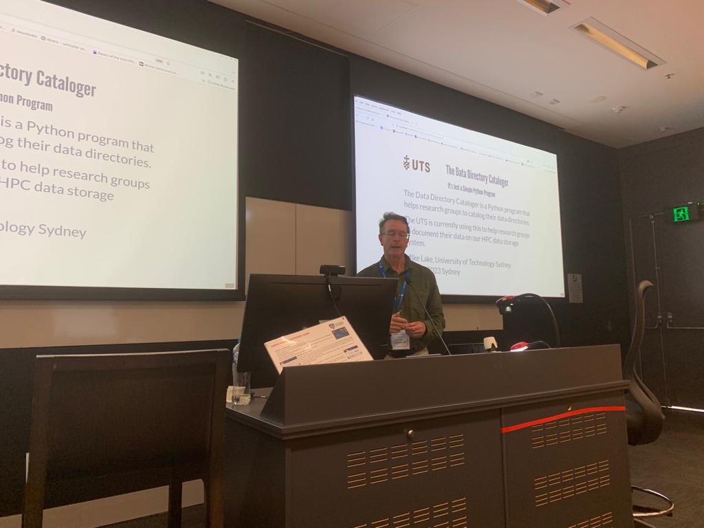 ResBazSyd's tweet photo. Morning sessions on Australian Text Analytics Platform by @Mily_Sun; ReDCap tips and tricks by Dr Cameron Fong @Sydney_Uni; and Python program The Data Directory Cataloger by Dr Mike Lake @eResearchUTS. #ResBazSydney2023 https://t.co/1NzaVC7Wma