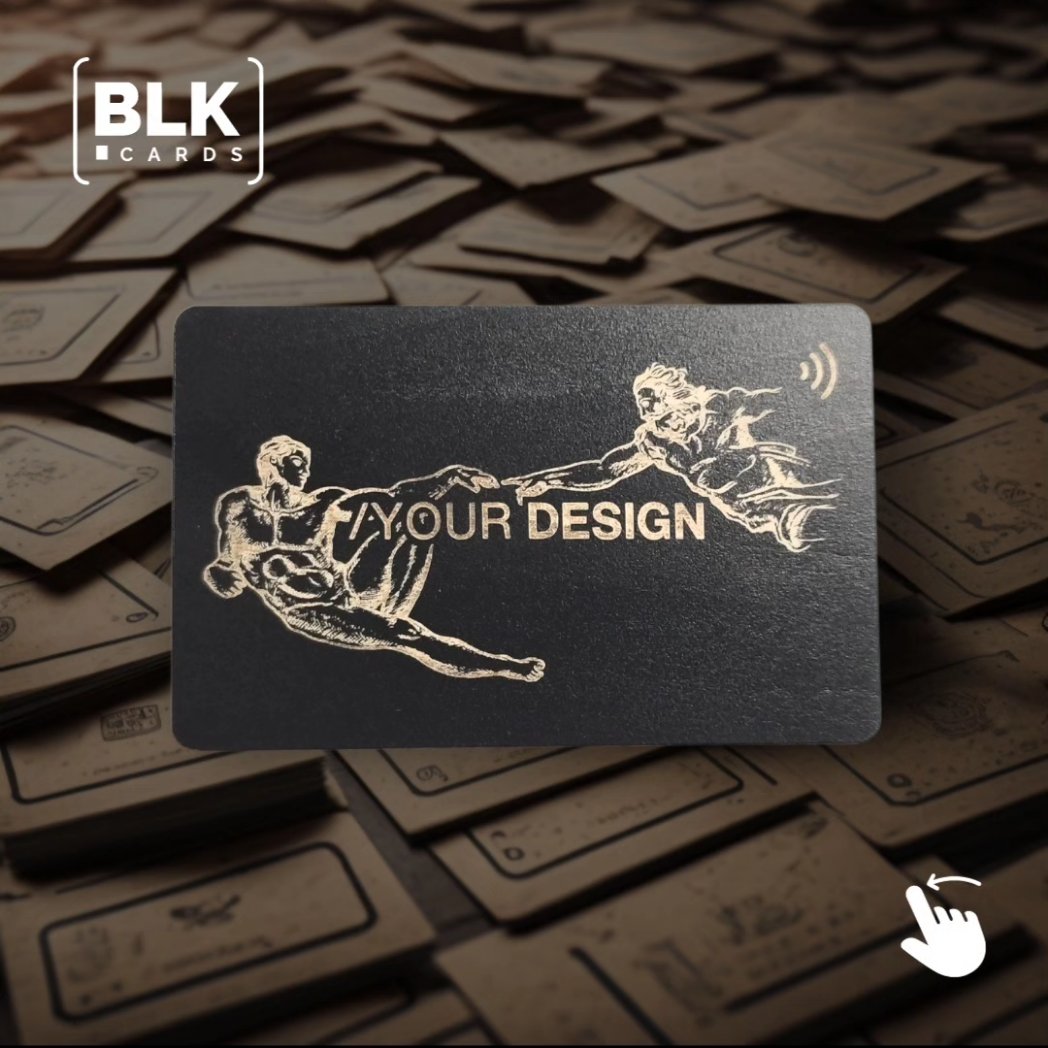 BLKcards's tweet photo. #NEWPRODUCT
Eco-friendly and #sustainable black wood #customizable NFC business card.

Have you switched from 100s of paper business cards to 1 #NFCbusinesscard yet?

#promocode ECO25 for 25% discount. #Shop at https://t.co/1ECc6Wt3YL

Elevate your #networking game

#nfc #logo https://t.co/oRGgEreg2a