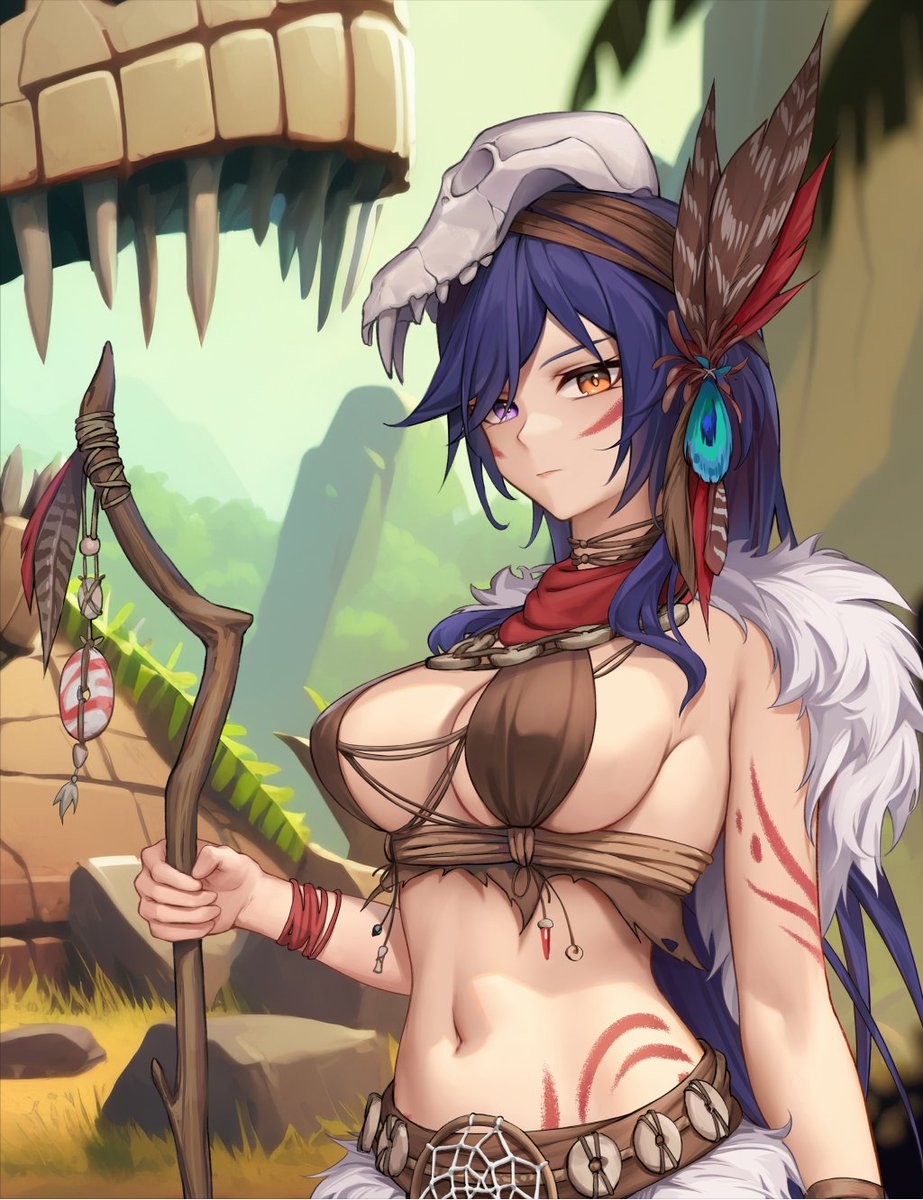chronobabes's tweet photo. Let us look closer. I am a scientist and do not believe in magic, but I feel her drawing power from her ancestors, and it is something I cannot explain. #gamedev #animegirl https://t.co/053cp0HRFl