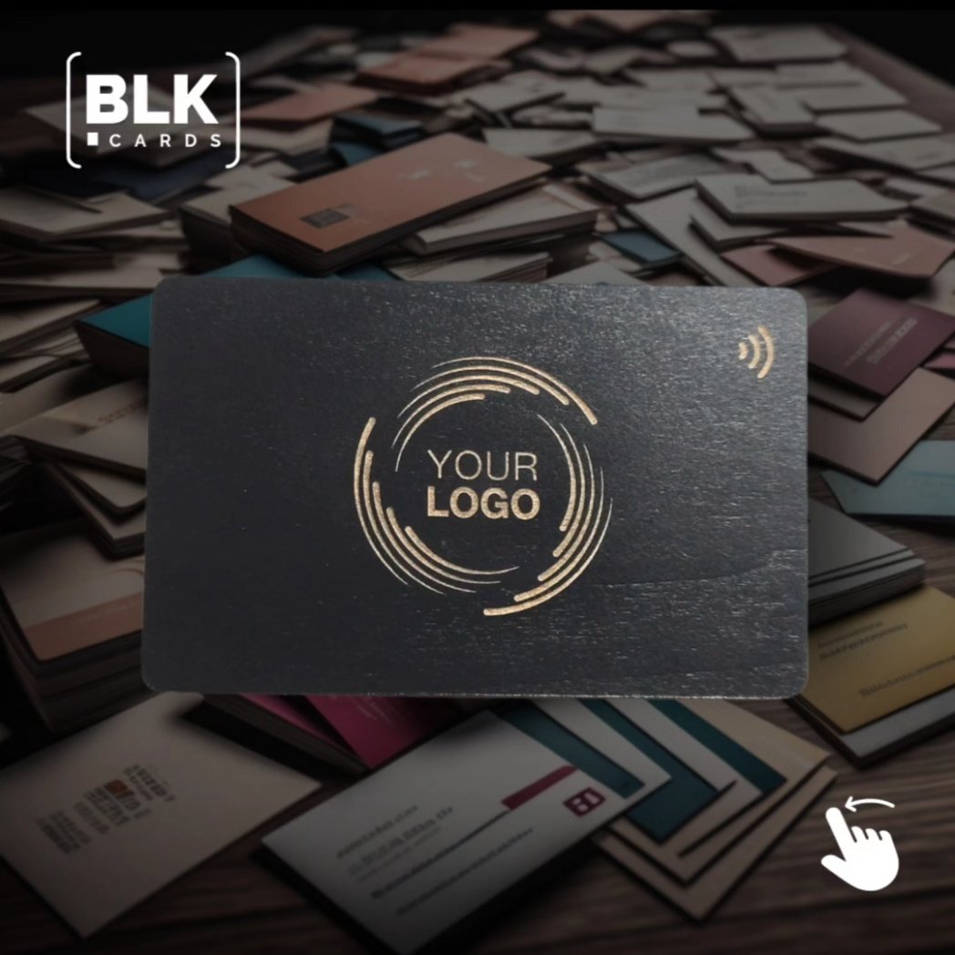 BLKcards's tweet photo. #NEWPRODUCT
Eco-friendly and #sustainable black wood #customizable NFC business card.

Have you switched from 100s of paper business cards to 1 #NFCbusinesscard yet?

#promocode ECO25 for 25% discount. #Shop at https://t.co/1ECc6Wt3YL

Elevate your #networking game

#nfc #logo https://t.co/oRGgEreg2a
