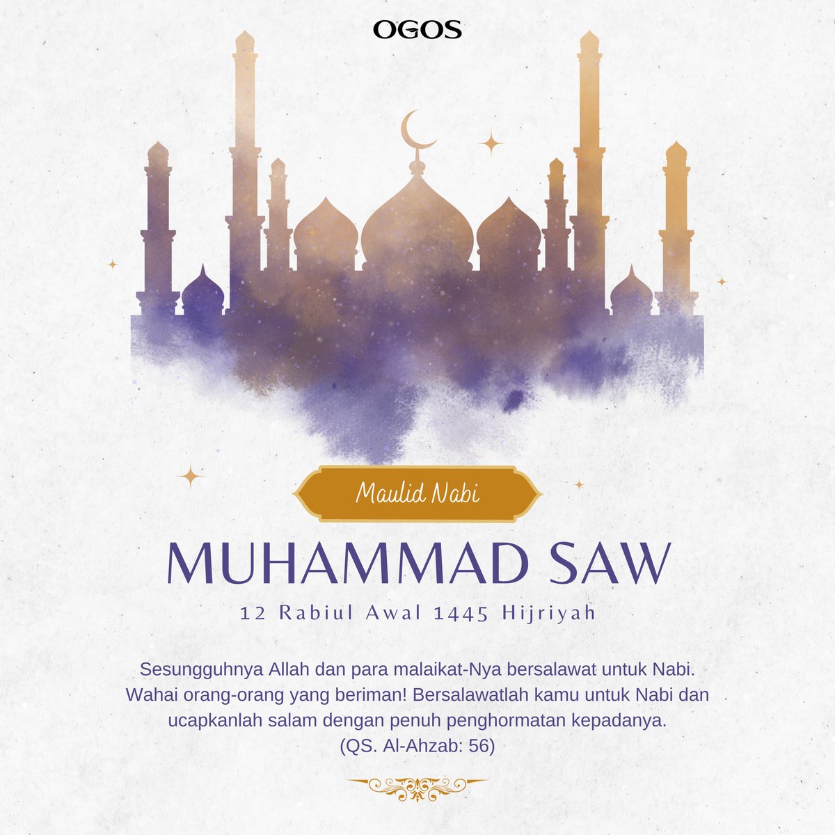 ogos_id's tweet photo. Semoga kasih sayang, kedamaian, dan kebijaksanaan yang diajarkan oleh Nabi Muhammad SAW selalu menginspirasi kita. 🌟❤️ https://t.co/n9y8E9EdB3