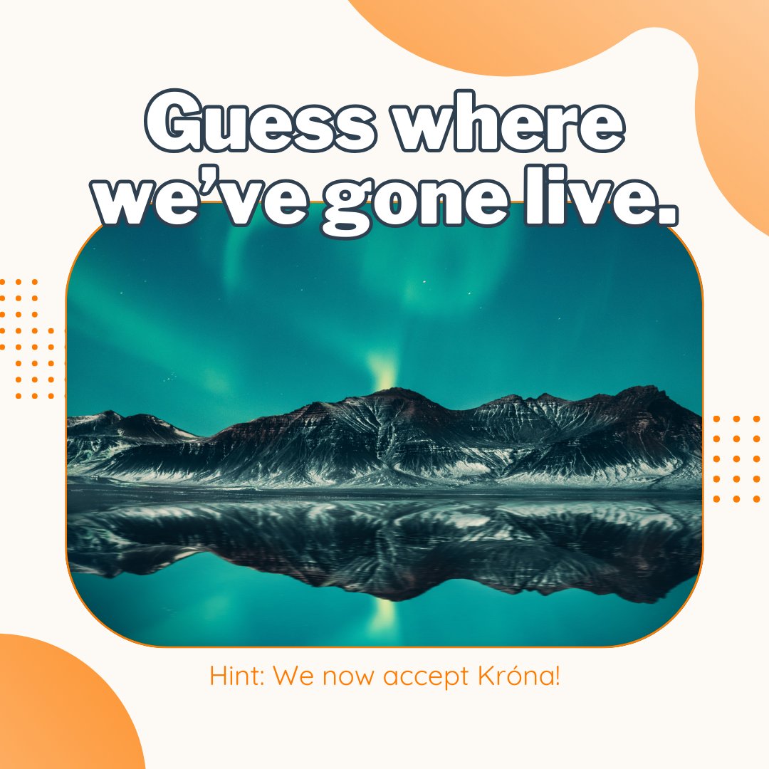 tangerpay's tweet photo. Yep, that's right. We're now live in Iceland! In case you didn't know, we cater to customers across the world. We support payments in AUD, EUR, NZD, GBP, USD...and now the Icelandic Krona! #cashlesspayments #mobilepayments #fintech https://t.co/hvBBWD3yJT