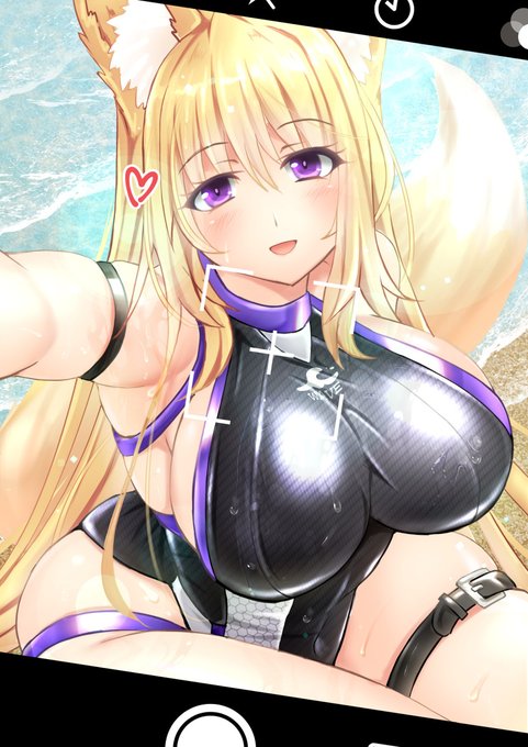 インナー水着で自撮りアカネさん(清書版) 