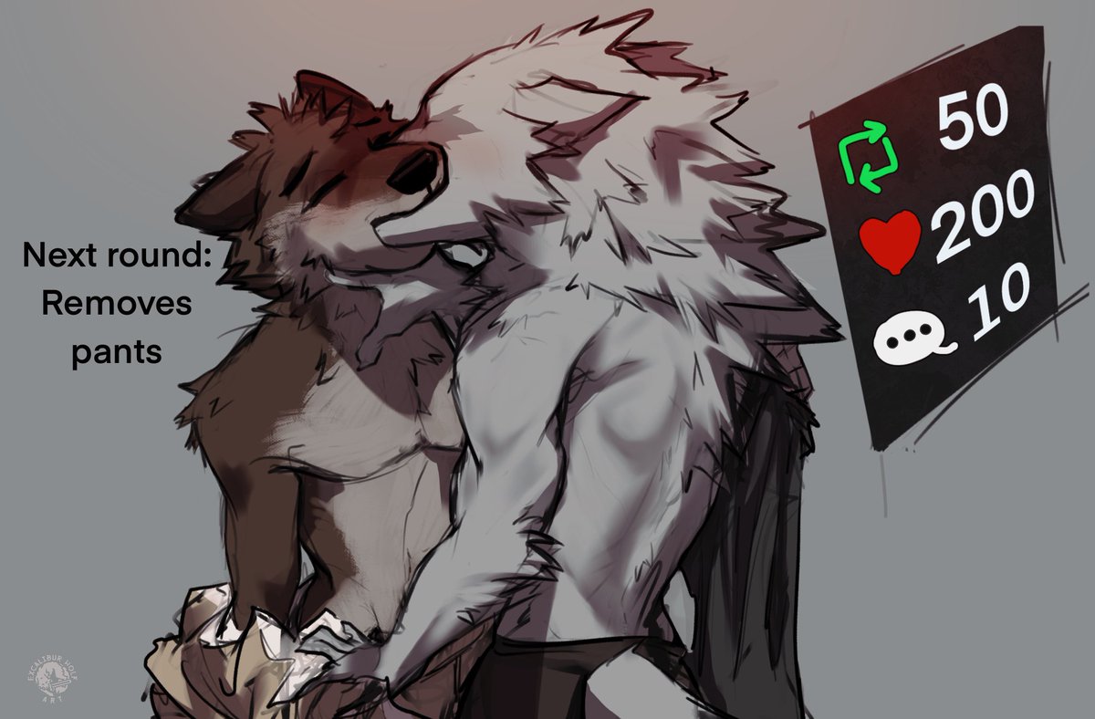 ExcaliburWolfAD's tweet photo. Ya'll obliterated the goal before, let's see how it goes this time~
   (Round 2) https://t.co/VlfZqBGzbq