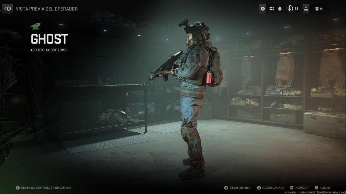 Viztaso a la skin de reserva del MW3, siendo esta vez la skin del ghost zombie

~Sayrax

#WarzoneMobile