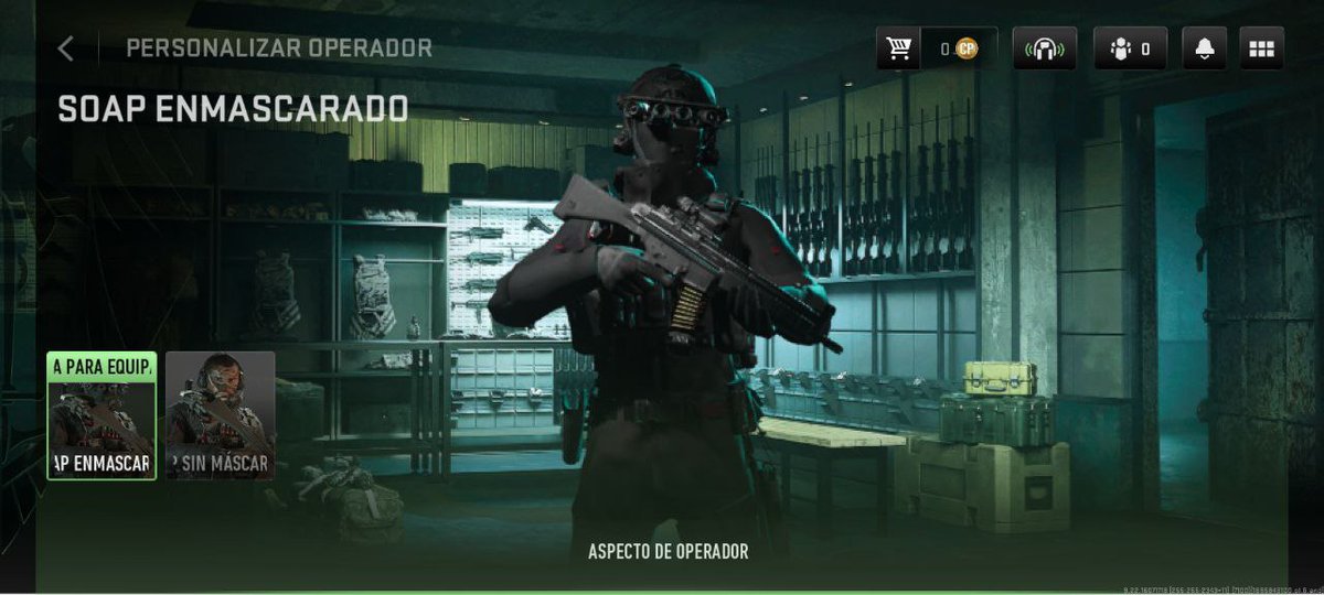 Quienes hayan hecho la reserva de MWIII de la edición normal y la Vault, en su cuenta de WZM ya pueden encontrar los operadores de Ghost, Soap y la M13C, sin embargo si intentas escoger a Ghost se bugeará el juego y te enviara a la pantalla principal del lobby.

-DavidLuis