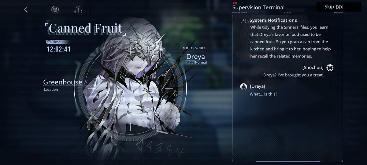 N65Wolf's tweet image. I too want to share a can of peaches with dreya... 🥺 #PathtoNowhere #dreya