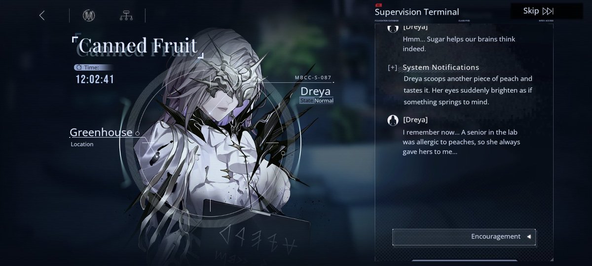 N65Wolf's tweet image. I too want to share a can of peaches with dreya... 🥺 #PathtoNowhere #dreya