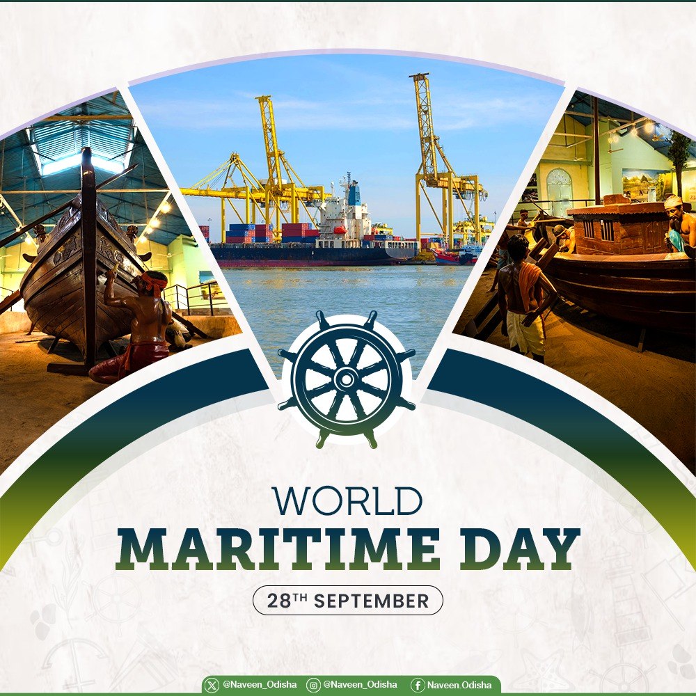 Maritime shipping is the strongest driver of world economy as shipping carries majority of goods and commodities across the world. On #WorldMaritimeDay, pledge to unlock Odisha’s huge potential in maritime shipping and celebrate #Odisha's glorious seafaring heritage.