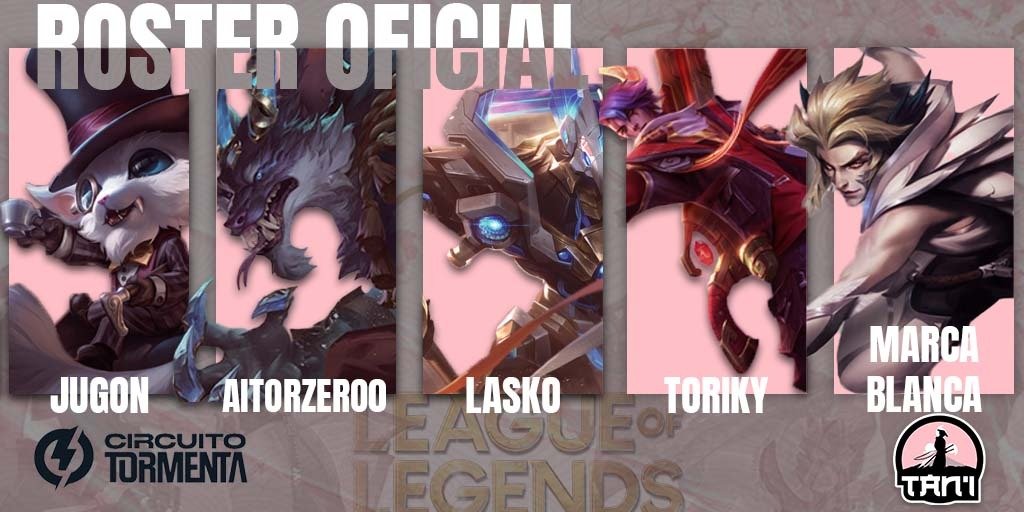 ¡Buenos días, familia! ¡Desde Tan'i venimos a presentar nuestro Roster Oficial para <a href="/SomosLaTormenta/">Circuito Tormenta</a> este año!

¡A darle MUY duro que esto son nuevas etapas en Tan'i!

¡GO TAN'I, GO TAN'I, GO TAN'I!