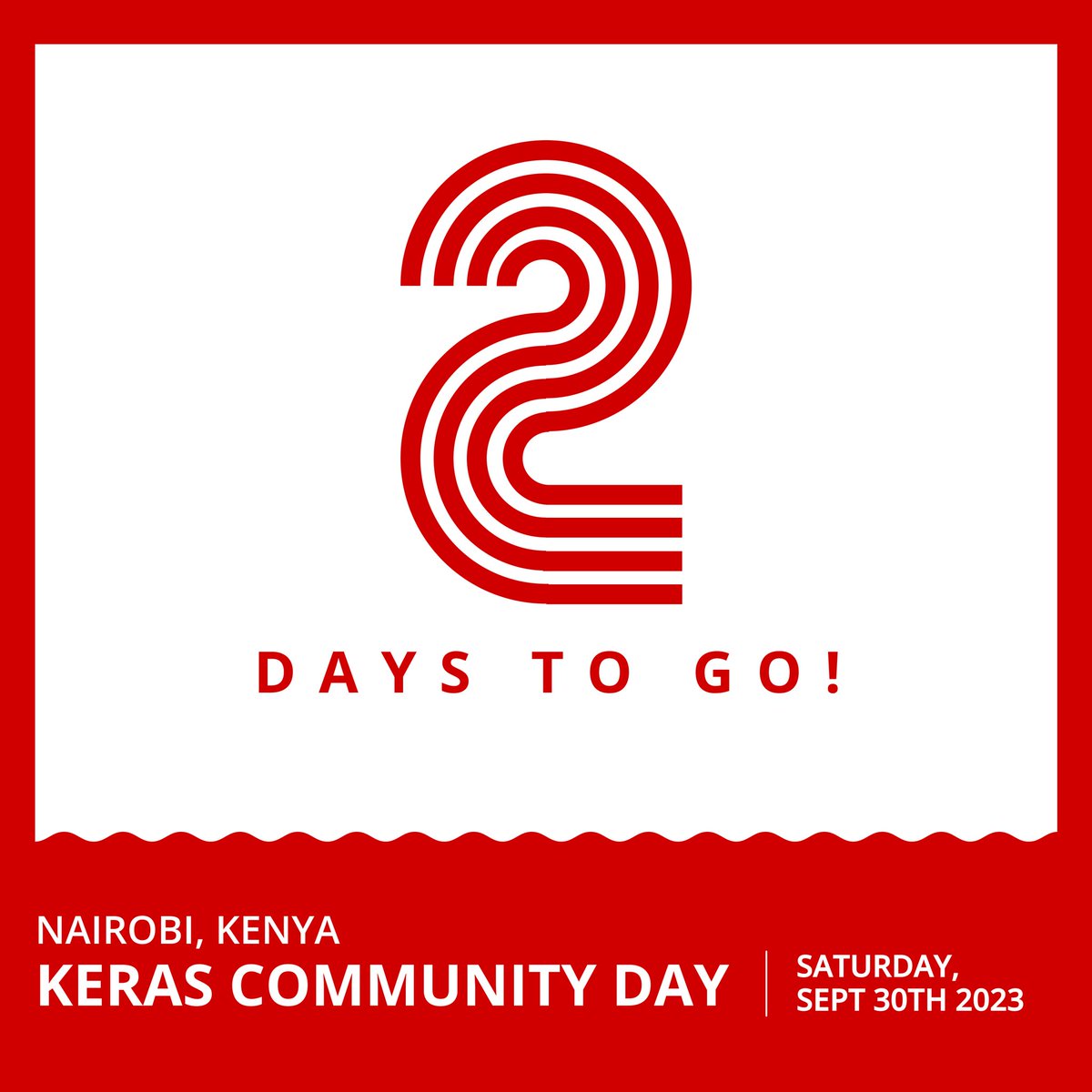 GDG_Nairobi's tweet photo. 🎉🎋⏰
Countdown with us...🔥
⏳ 5,4,3....ehe...
days until #KerasDay #Nairobi
🎴🌹🗣️ #ComputerVision, #NLP ++
#KerasNairobi #KerasKnights #Keras #KerasCore #Keras3 https://t.co/GCwIunQKPP