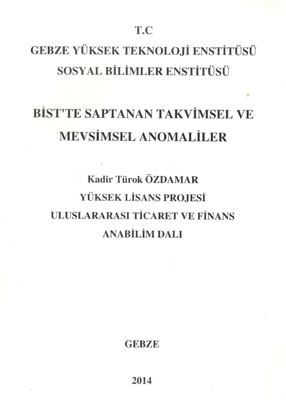 Ben Uluslararası Ticaret ve Finans alanında yapmıştım 10 yıl önce. Tavsiye ederim. 
Bitirme projesi olarak kafayı kırdığım bir konu vardı onu seçmiştim.