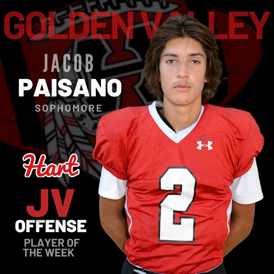 HartHSFootball's tweet photo. JV Players of the Week 🔥Golden Valley #gohartorgohome https://t.co/L0wQhVCLjo