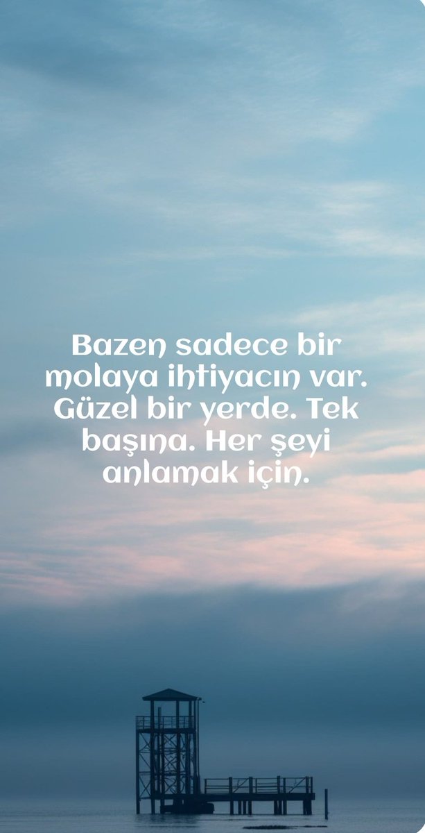 spartanerica's tweet photo. Bu sabahki #mutlumesaj bildirimim
"Bazen sadece bir molaya ihtiyacın var. Güzel bir yerde. Tek başına. Her şeyi anlamak için."
https://t.co/VLJWJt70oq https://t.co/qjtwEdoQWH