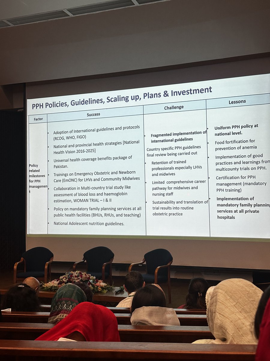 <a href="/LumaanS1/">Lumaan Sheikh</a> <a href="/AKUGlobal/">Aga Khan University</a> Dr <a href="/SidrahNausheen/">Sidrah Nausheen</a> Associate Professor &amp; Vice Chair of Research, discussing the “Postpartum Hemorrhage
Country Case Study” and reflecting on the policies, factors and action plan. #PPHseminar