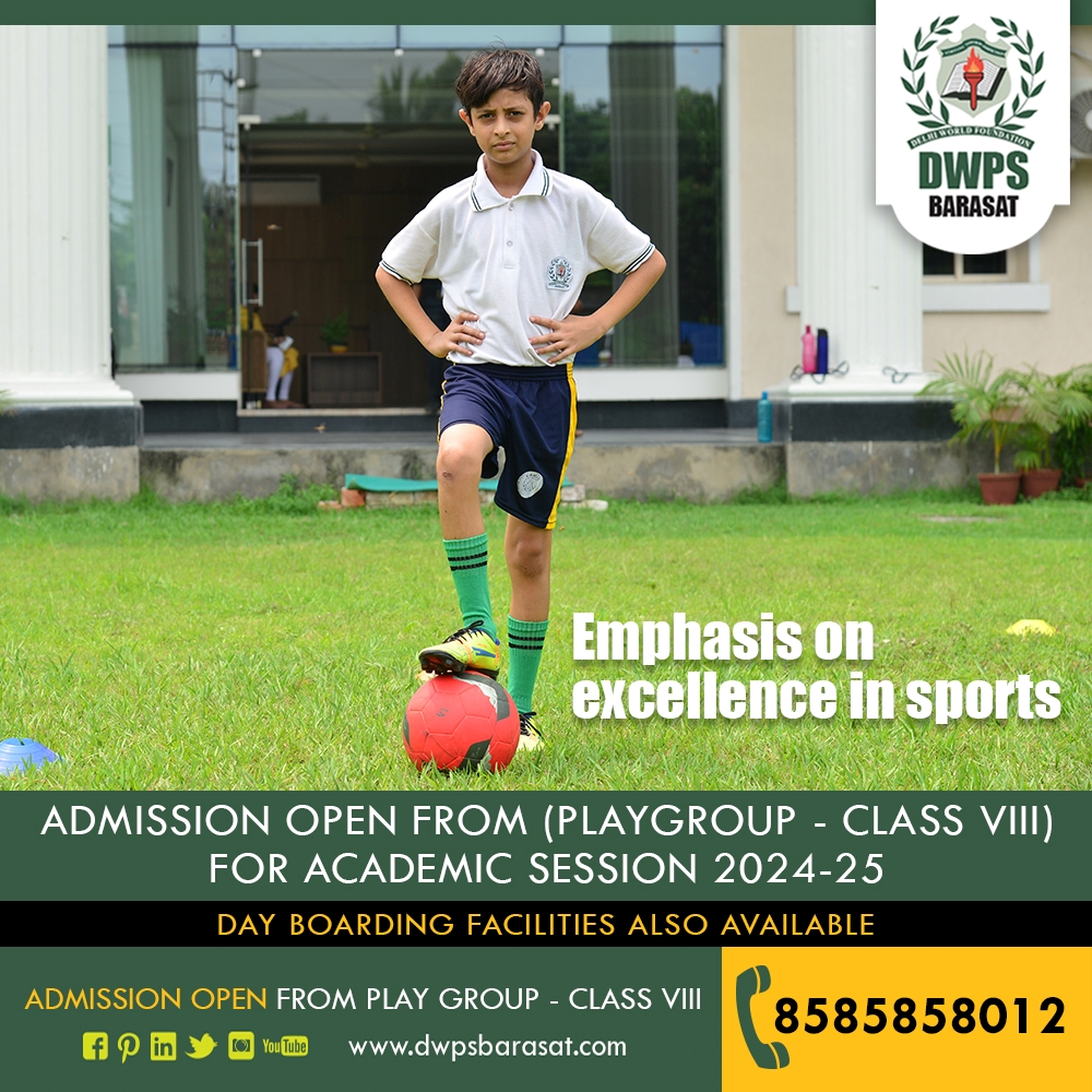 Champions aren't born, they're made through dedication, discipline, and a relentless pursuit of excellence. 🏆⚽🏀🏅 Join us in the journey to greatness!

Admission open for Academic Session 2024-25.

🌐 admission.dwpsbarasat.com 

#DWPSBarasat #SportsExcellence #ExcellenceInSports