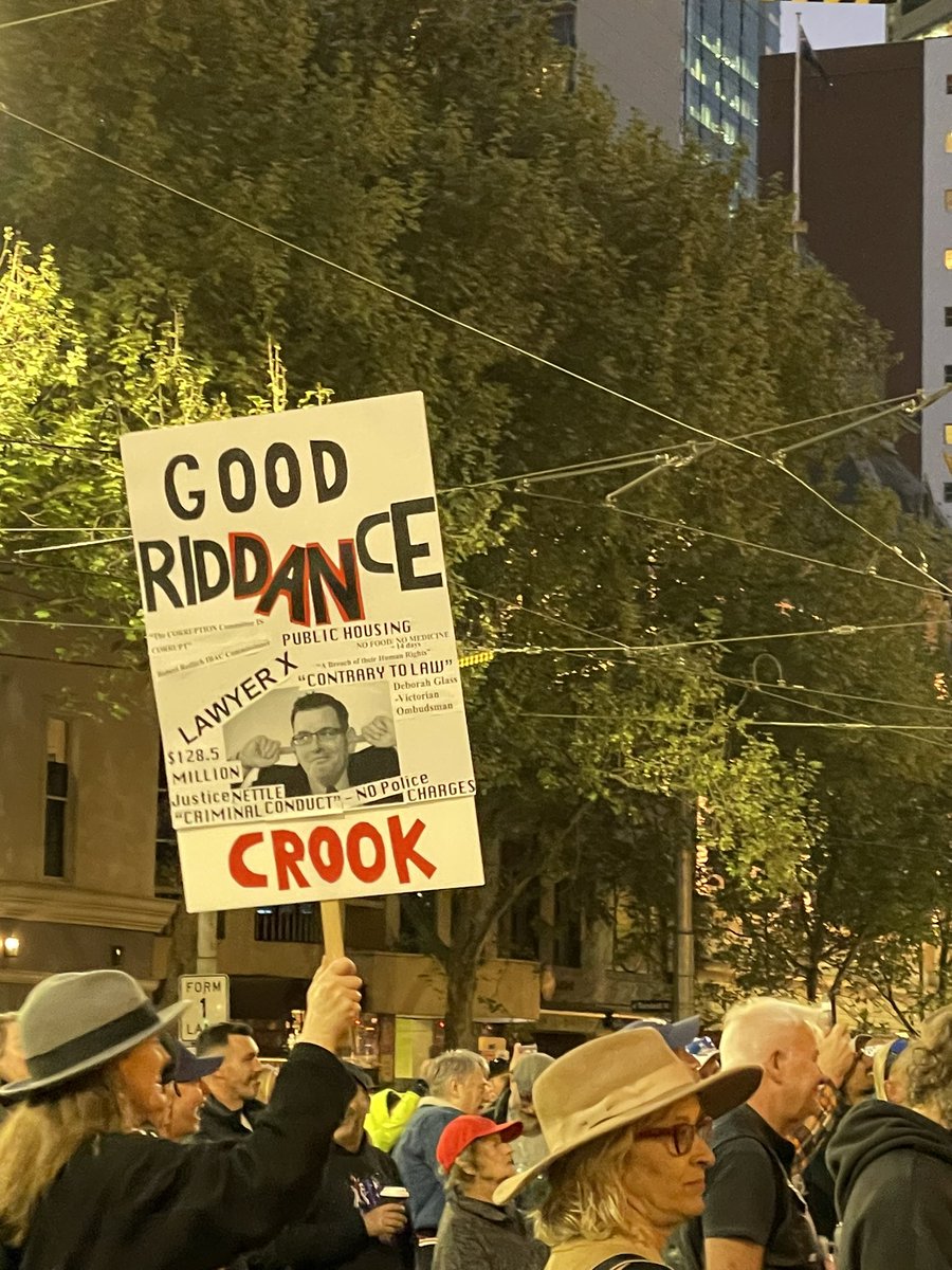 SpelmanRJ's tweet photo. When was the last time in history that the people gathered in the streets en masse to celebrate the good riddance of a despised politician? That's your REAL legacy, @DanielAndrewsMP 
#sacked #jaildanandrews #notactuallypopular #party https://t.co/NmXFqnUugK
