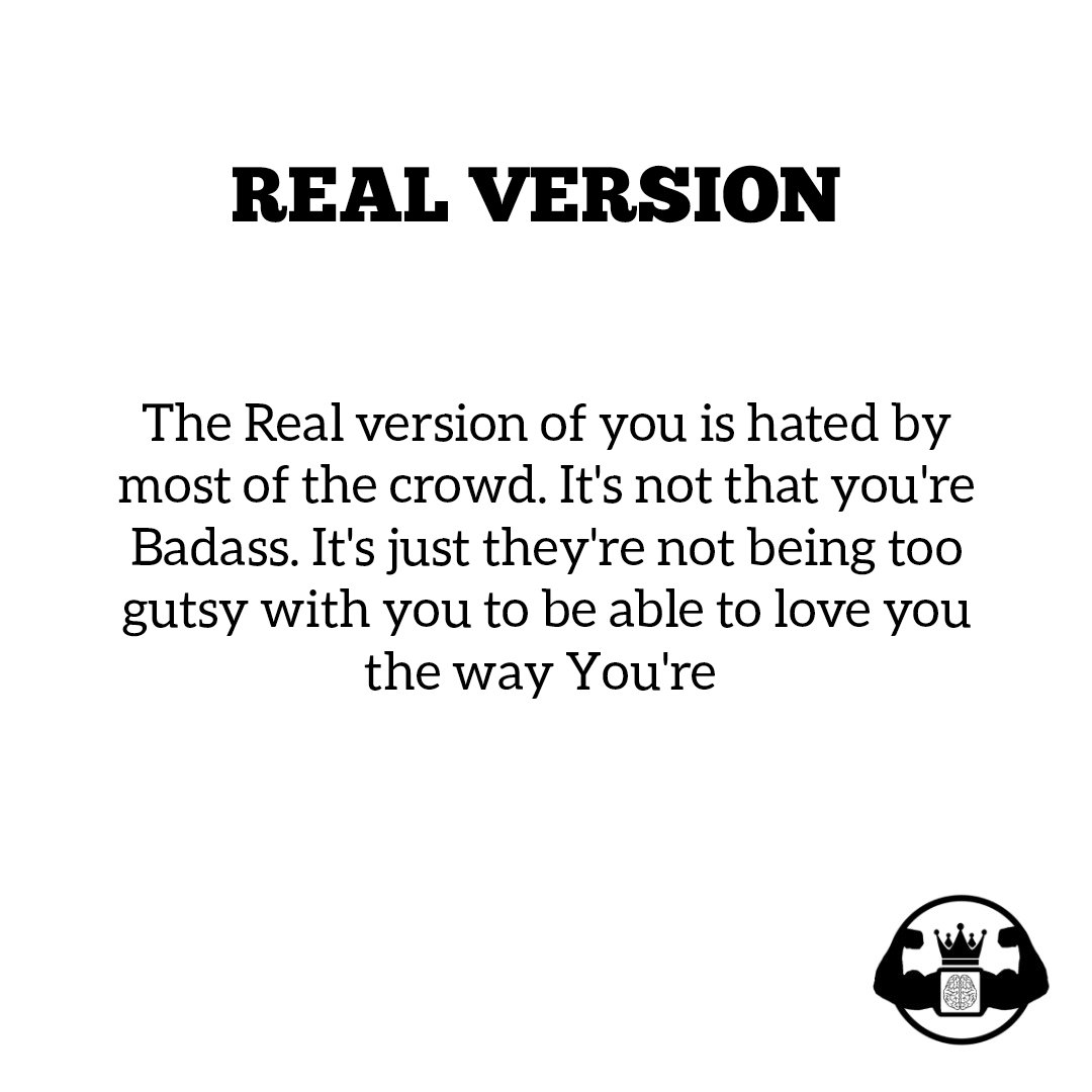 boldbrainguy's tweet photo. Be Real 😎
•
•
•
•
#quotes #real #fake #motivation #Twitter #AnimalTeaser #LeoDas #chandramukhi2 #RanbirKapoor #BoldbrainWords #Leo #Skanda #Boldbrainguy #BOLDBRAIN https://t.co/87qahsgcVh