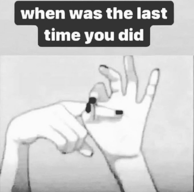 When was your last time ? 👀 https://t.co/XDMj9oLFyO