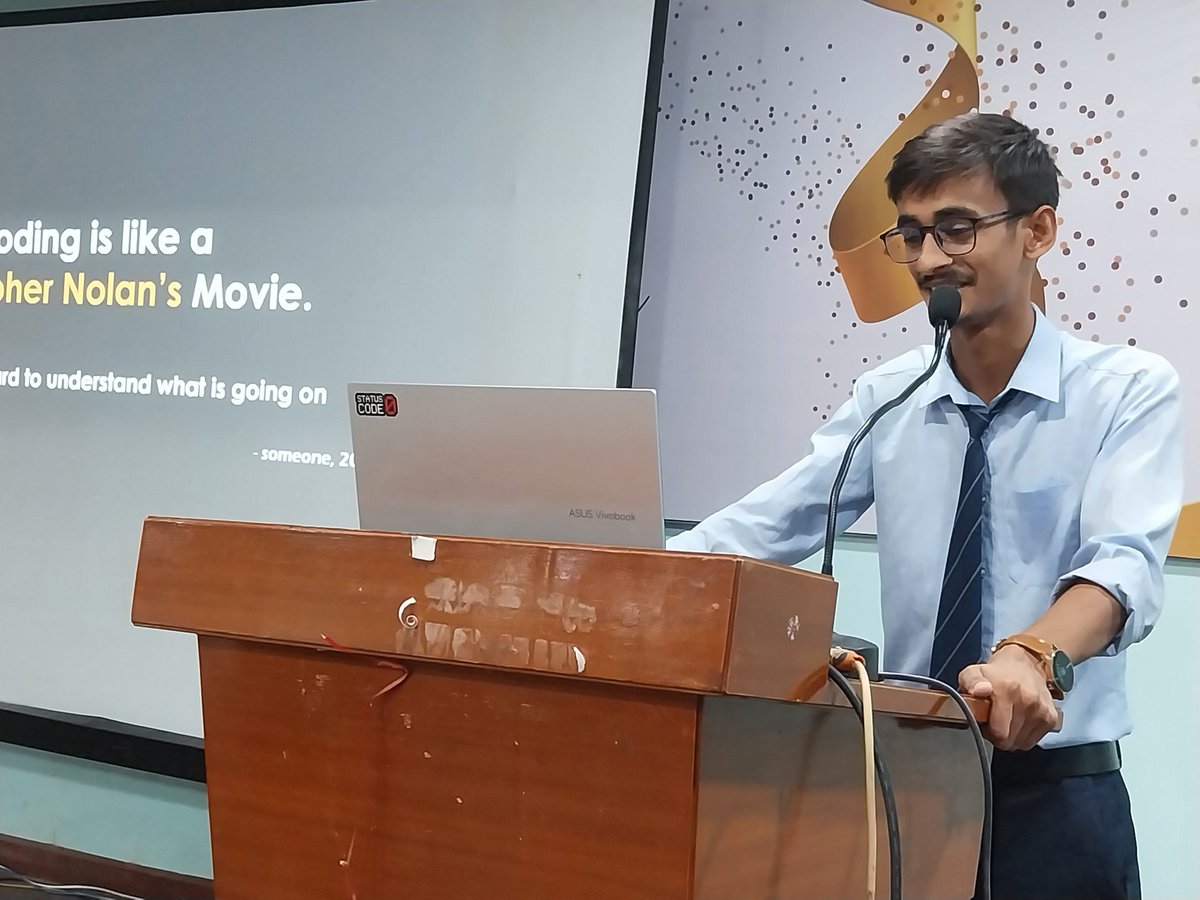 that_webdev_guy's tweet image. Had a blast at JIS College of Engineering's Coding Club introduction event! 🚀🎮 I had the chance to talk about Game Development in front of an awesome crowd of 300+ students. Thanks to everyone who made it happen! 🙏😊 #JISEngineering #CodingClub