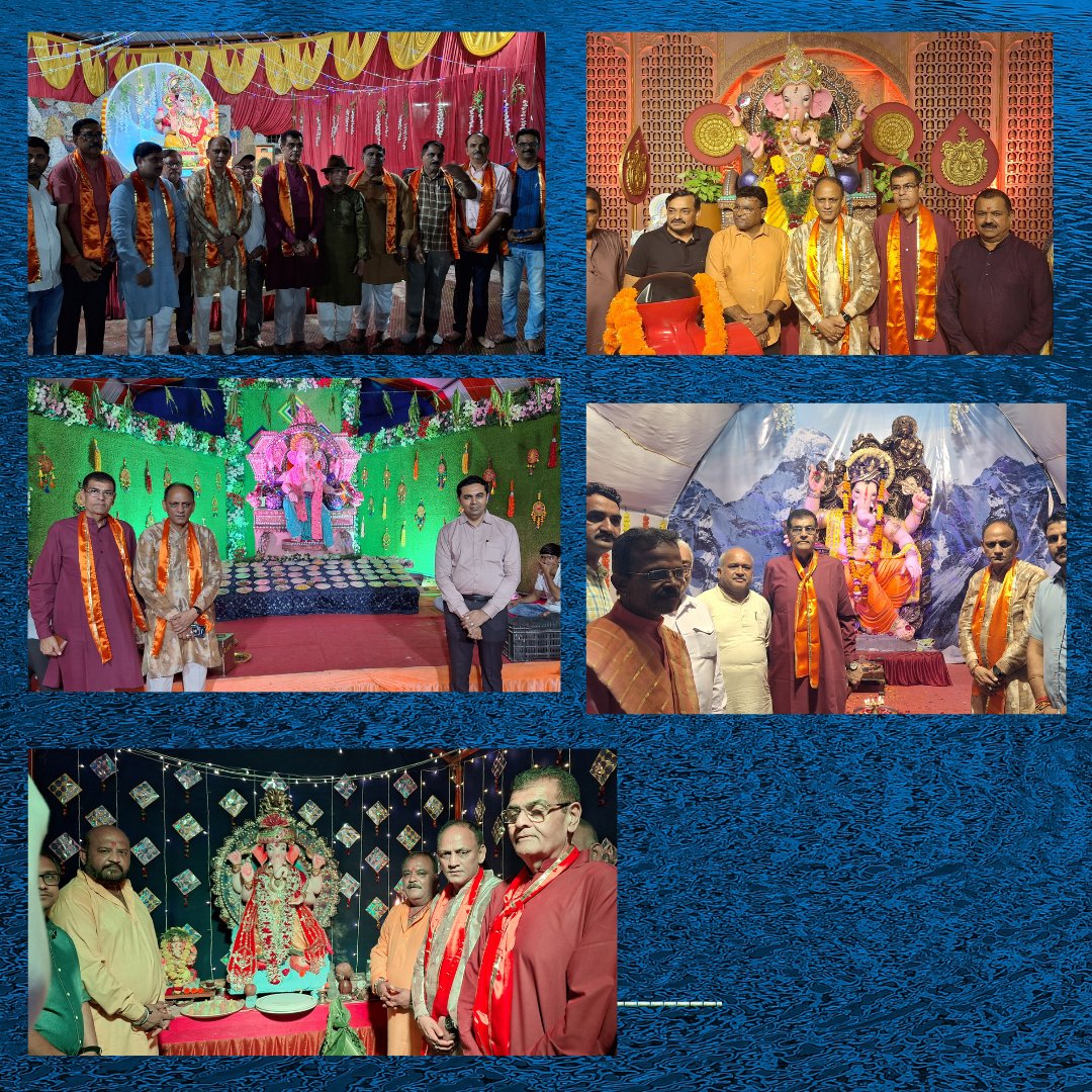 mukesh_doshi_'s tweet photo. રાજકોટના વિવિધ  મંડળ તથા ગણેશ મહોત્સવ સમિતિઓના આમંત્રણ ને માન આપી શહેરના વિવિધ દુંદાળા દેવના પંડાલો માં દર્શન અને આરતીનો લાભ લીધો હતો. https://t.co/z4c3KIrCKW