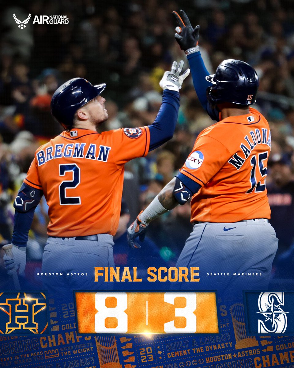 Good morning. Astros win.