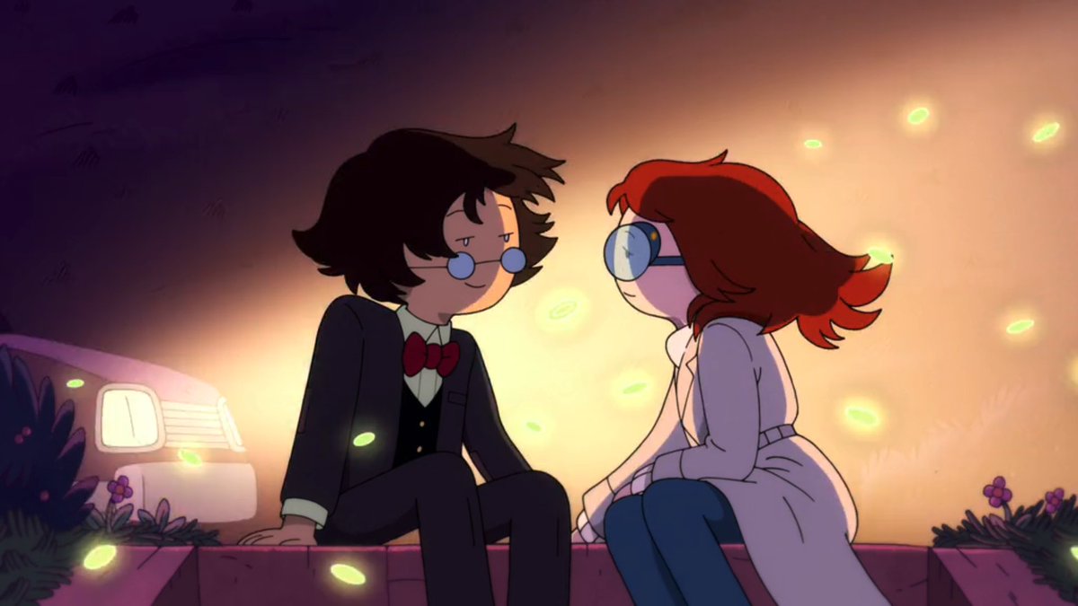 The characters Simon and Betty from Fionna and Cake looking at each other lovingly.