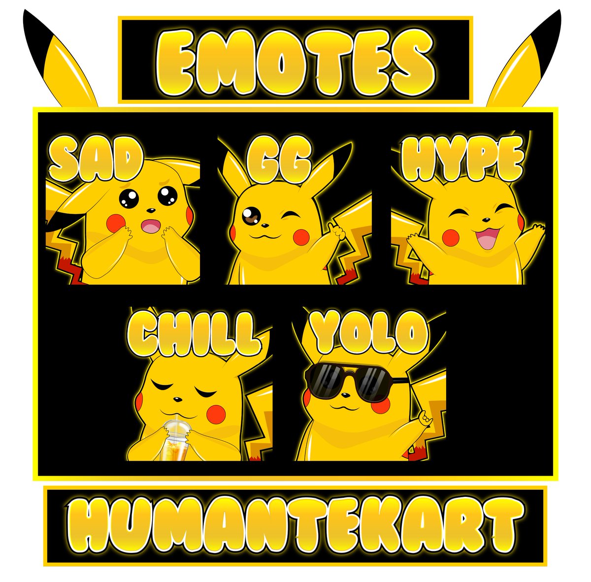 ethan_eloise's tweet image. Some new emotes have been designed for @LighterChuTTV.😁

#twitchemotes #pikachucharacter #characteremotes #characterlove #streamer #gamelover #lookingforemotes