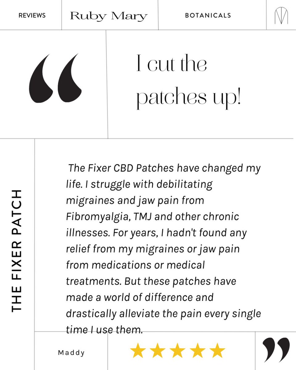 RubyMaryBotanic's tweet image. We are just so thrilled that Maddy is feeling some relief from chronic pain. 
And did we mention how much this photo put a smile on our faces!

Ruby Mary xoxo

#chronicpain #patches #cbdpatch