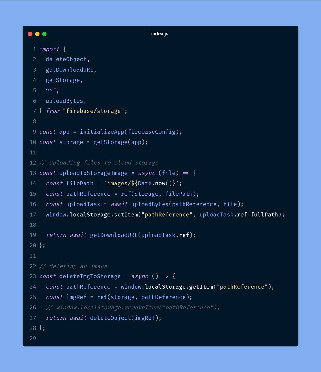 BahigaTacite's tweet image. 🗂️ Firebase Storage is the go-to for effortlessly storing all your files. It simplifies file storage with a user-friendly approach, making it a breeze to manage your data assets. 📁💾 #FirebaseStorage #FileManagementMadeEasy 🚀🔗