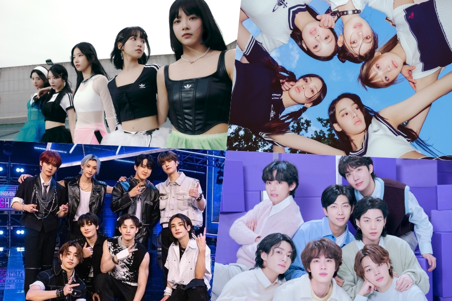 soompi's tweet photo. #LE_SSERAFIM, #NewJeans, #StrayKids, #BTS, #SEVENTEEN, And #IZONE Earn Platinum And Gold Certifications For Streaming In Japan
https://t.co/PnCHU4wfH3 https://t.co/IluPdBBfZn