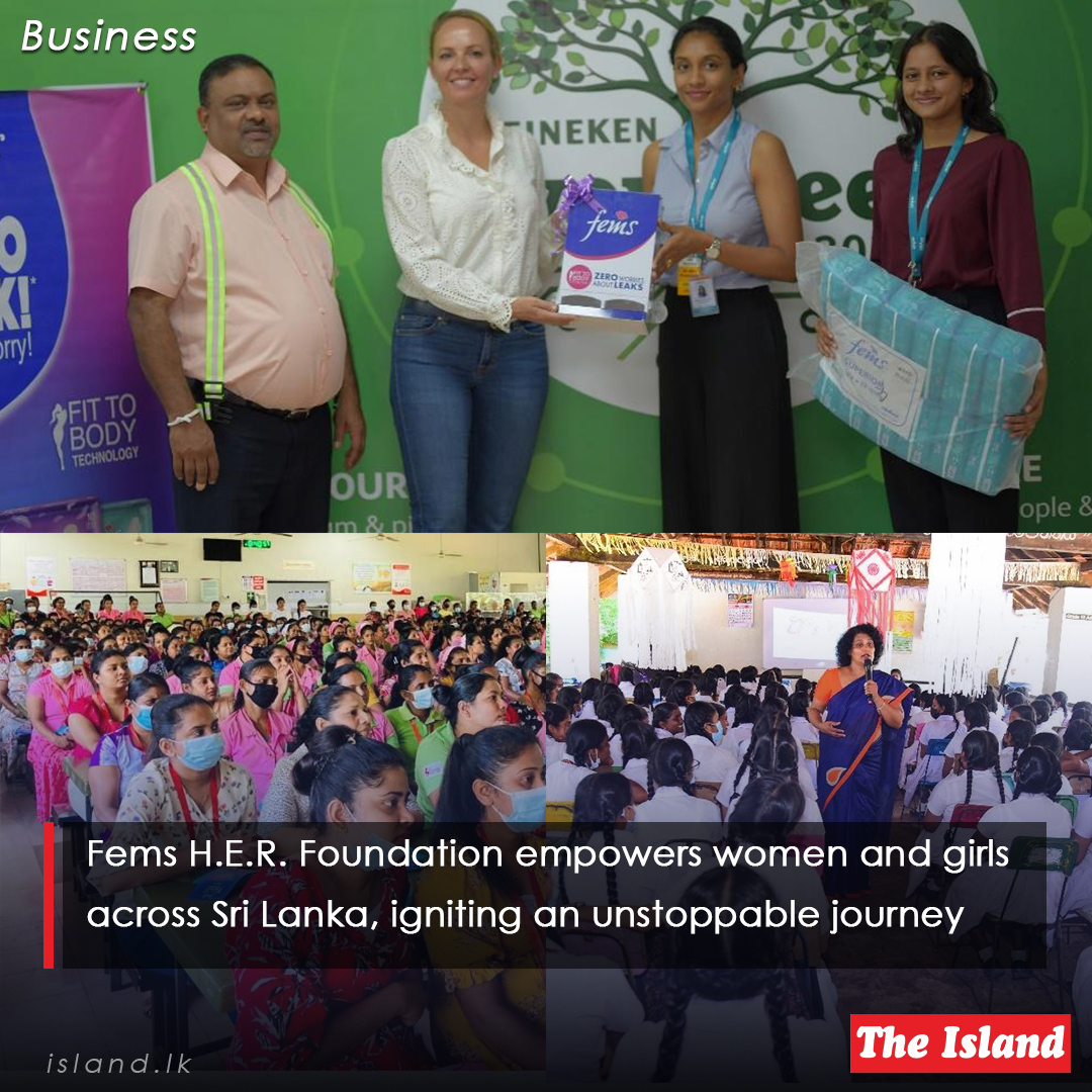 bitly.ws/VSKF

Fems H.E.R. Foundation empowers women and girls across Sri Lanka, igniting an unstoppable journey

#TheIsland #TheIslandnewspaper #herfoundation #Fems