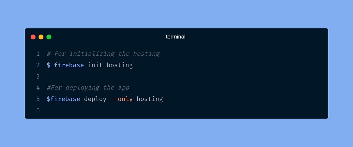 BahigaTacite's tweet image. 🌐🚀 And the Firebase magic continues! After building your app, you can effortlessly host it using Firebase Hosting. Just kickstart the process by initializing Firebase Hosting in your project – it&apos;s that simple! 🏰💻 #FirebaseHosting #WebDevelopmentMadeEasy 🌟🔗