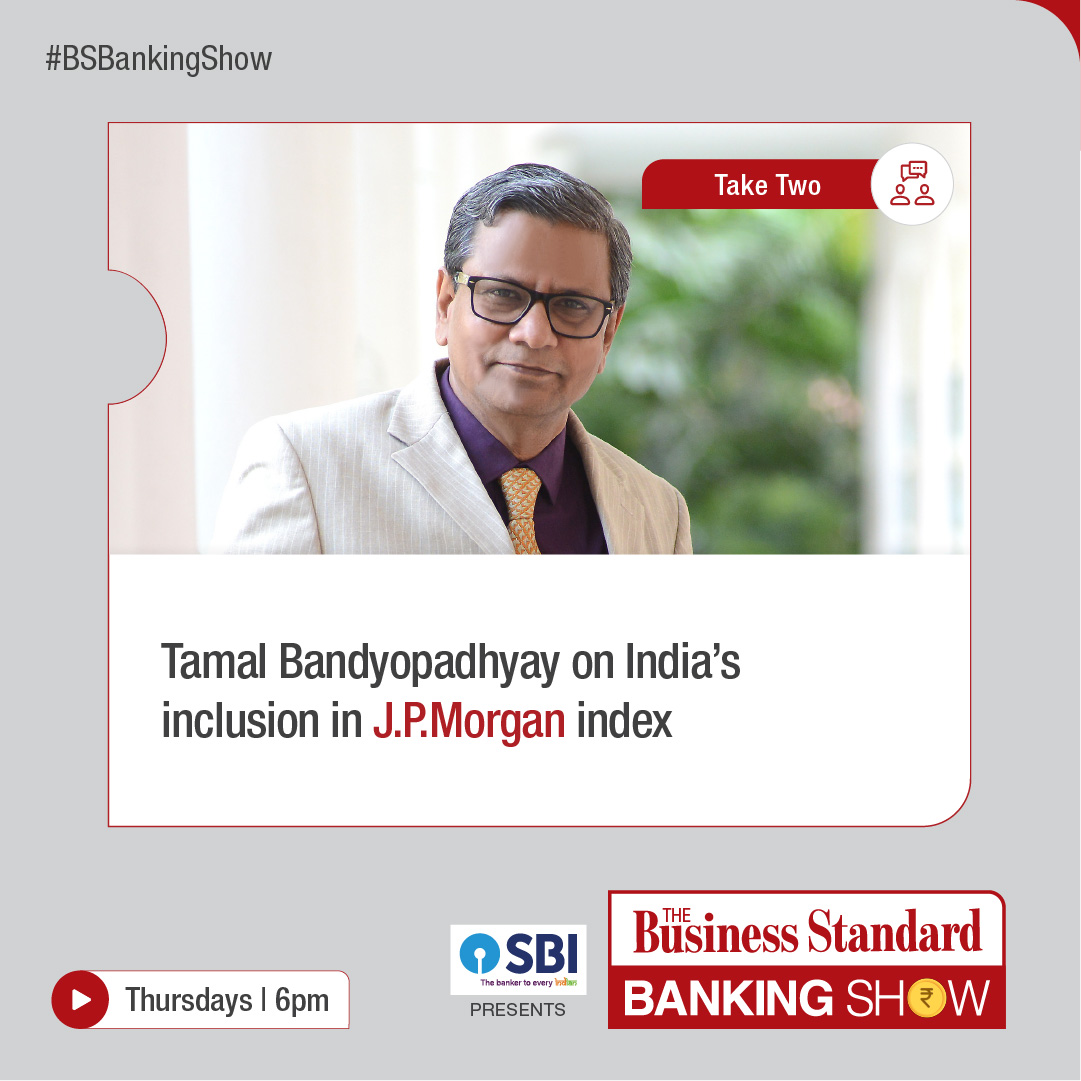 bsindia's tweet photo. Tims to bring back the Rs 1000 note? What does Soumya Kanti Ghosh say about household financial savings? #India in JPMorgan's EM bonds index. This and more in this episode of The #BSBankingShow

@TheOfficialSBI #JPMorgan #1000note #bonds #bankingsector 
https://t.co/BcedVXjm1y https://t.co/EIJD3FSQUo