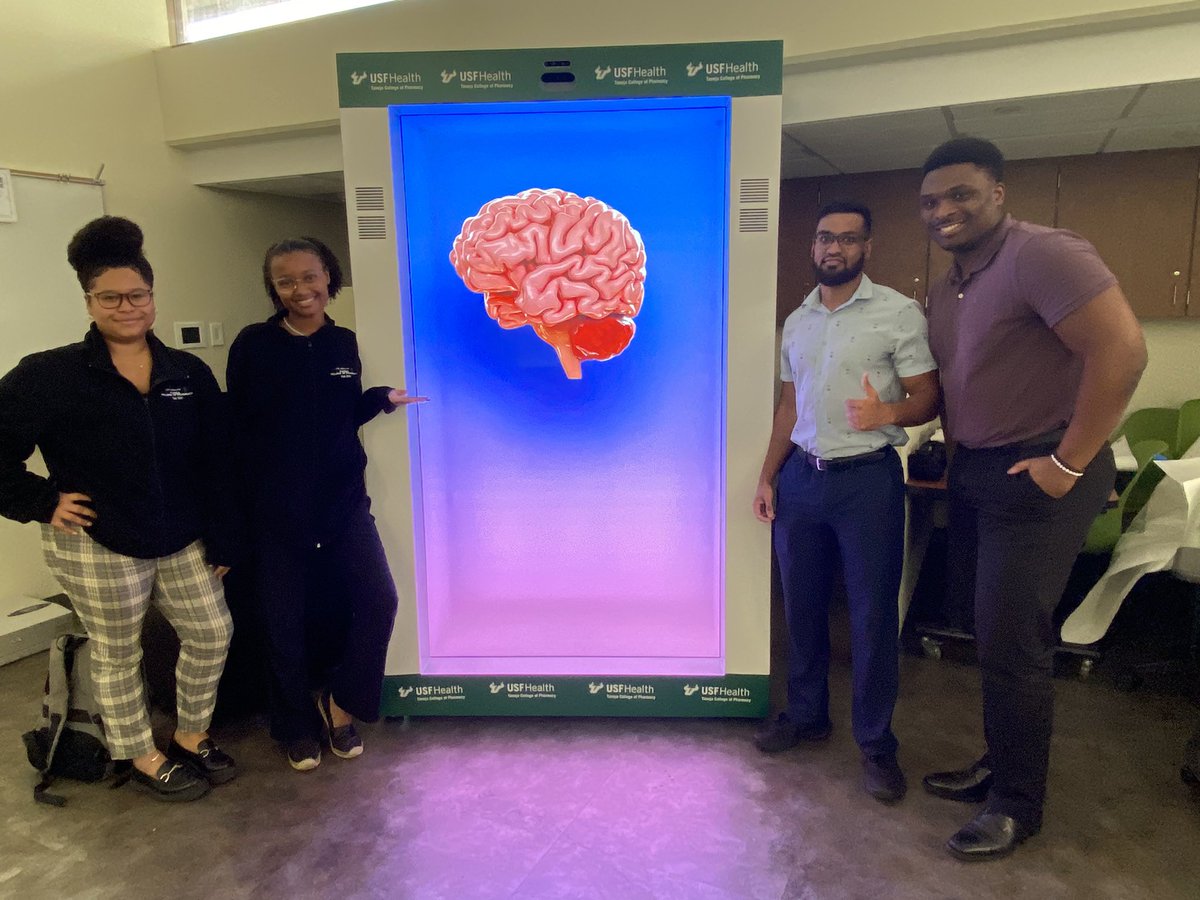 KevinBSneed's tweet photo. A small group of our Fabulous @USFCOP students had a wonderful time experiencing the #TCOP @ProtoHologram today! Hearing their reaction got me even more energized about how this will transform their clinical learning future! #BulletTrainToTheFuture #Hologram #JoinUs ๐๐งฌ๐จ๐ฝโโ๏ธ๐ฉ๐ปโโ๏ธ https://t.co/eyGoe1xgSl