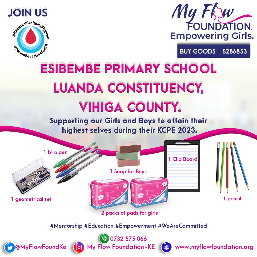 Where are my village mates. Friends of my village. In laws in my village. Fathers from and those fathered in my village. Mothers, sisters, aunties in my village. We @MyFlowFoundKe wish to support 2023 KCPE candidates in our backyard #Esibembe Primary School in Luanda