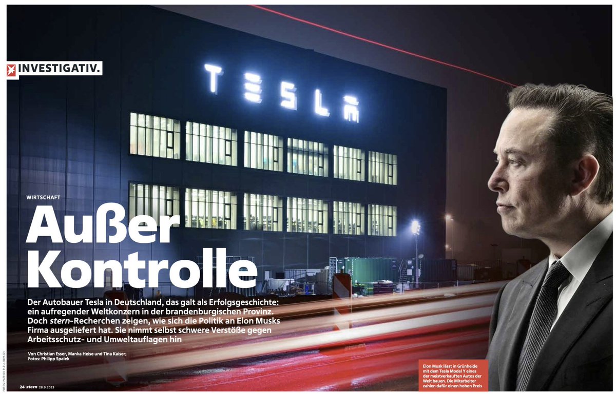 tina kaiser (@kaiserinberlin) on Twitter photo Als ich im Dezember gefragt wurde, ob ich in eine Recherche zu #Tesla #gigafactory in #Brandenburg einstiegen wolle, dachte ich, Ende Februar ist das fertig😅 Es dauerte etwas länger, aber jetzt ist das Ding fertig: 14 Seiten im <a href="/sternde/">stern</a> , mit <a href="/ch_esser/">Christian Esser @christianesser.bsky.social</a>, @MankaHeise (1/x) Als ich im Dezember gefragt wurde, ob ich in eine Recherche zu #Tesla #gigafactory in #Brandenburg einstiegen wolle, dachte ich, Ende Februar ist das fertig😅 Es dauerte etwas länger, aber jetzt ist das Ding fertig: 14 Seiten im <a href="/sternde/">stern</a> , mit <a href="/ch_esser/">Christian Esser @christianesser.bsky.social</a>, @MankaHeise (1/x)