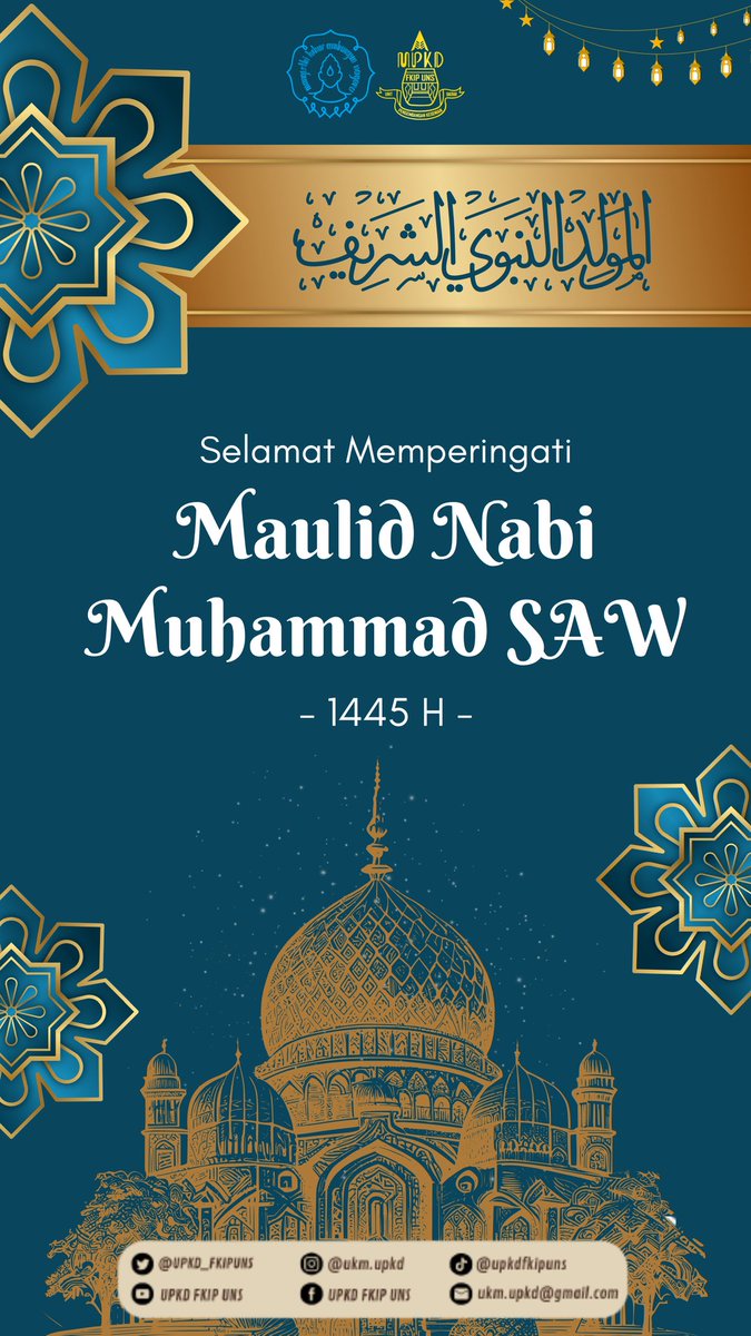 ✨Selamat Memperingati Hari Maulid Nabi Muhammad SAW 1445 H✨