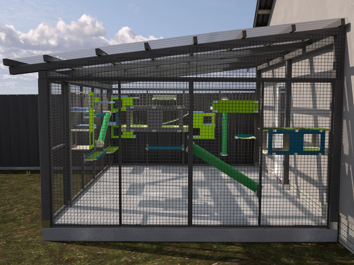Ngo9lives's tweet photo. Plans for the future catio are set in motion!
It's gonna be lovely 💙💚#CatsOfTwitter #shelterforcats #helpcats #savecats #catvolunteer #fostercat #AdoptCat #adoptionistheonlyoption #AdoptDontShop Fank yoo @scratchy_things for the design! https://t.co/Ntzqtvh70y