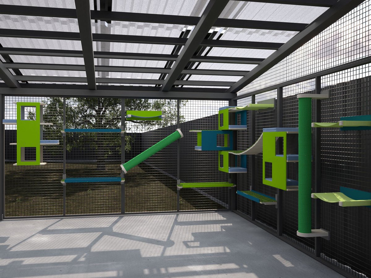 Ngo9lives's tweet photo. Plans for the future catio are set in motion!
It's gonna be lovely 💙💚#CatsOfTwitter #shelterforcats #helpcats #savecats #catvolunteer #fostercat #AdoptCat #adoptionistheonlyoption #AdoptDontShop Fank yoo @scratchy_things for the design! https://t.co/Ntzqtvh70y