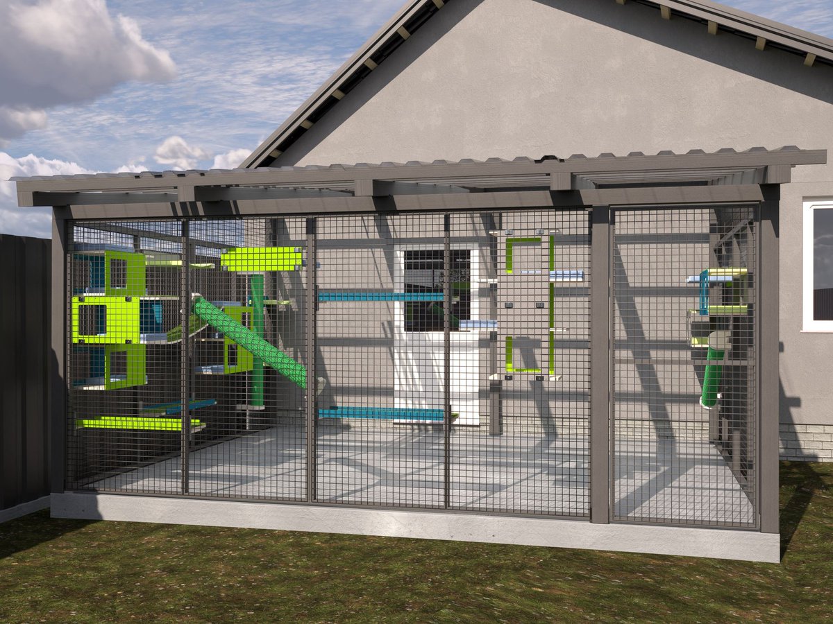 Ngo9lives's tweet photo. Plans for the future catio are set in motion!
It's gonna be lovely 💙💚#CatsOfTwitter #shelterforcats #helpcats #savecats #catvolunteer #fostercat #AdoptCat #adoptionistheonlyoption #AdoptDontShop Fank yoo @scratchy_things for the design! https://t.co/Ntzqtvh70y