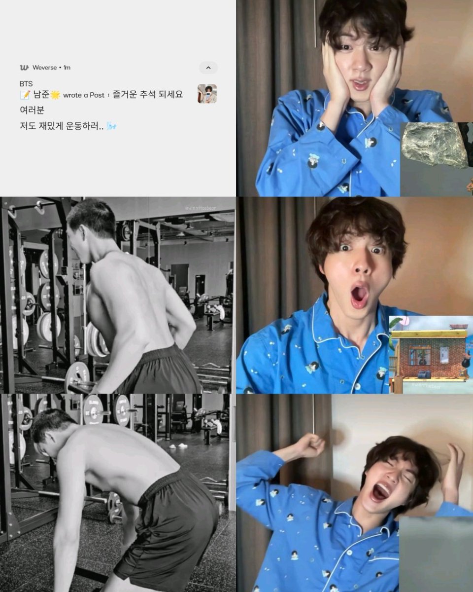 winnttaebear's tweet photo. ARMYS WHEN THEY SAW NAMJOON WEVERSE POST https://t.co/NXtlWT2Klm